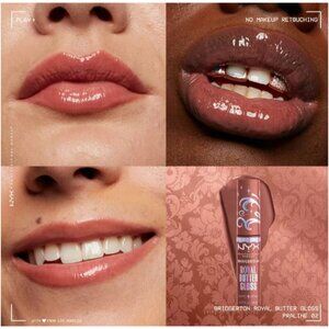 NYX Professional Makeup Bridgerton Royal Butter Gloss Praline Set of 2